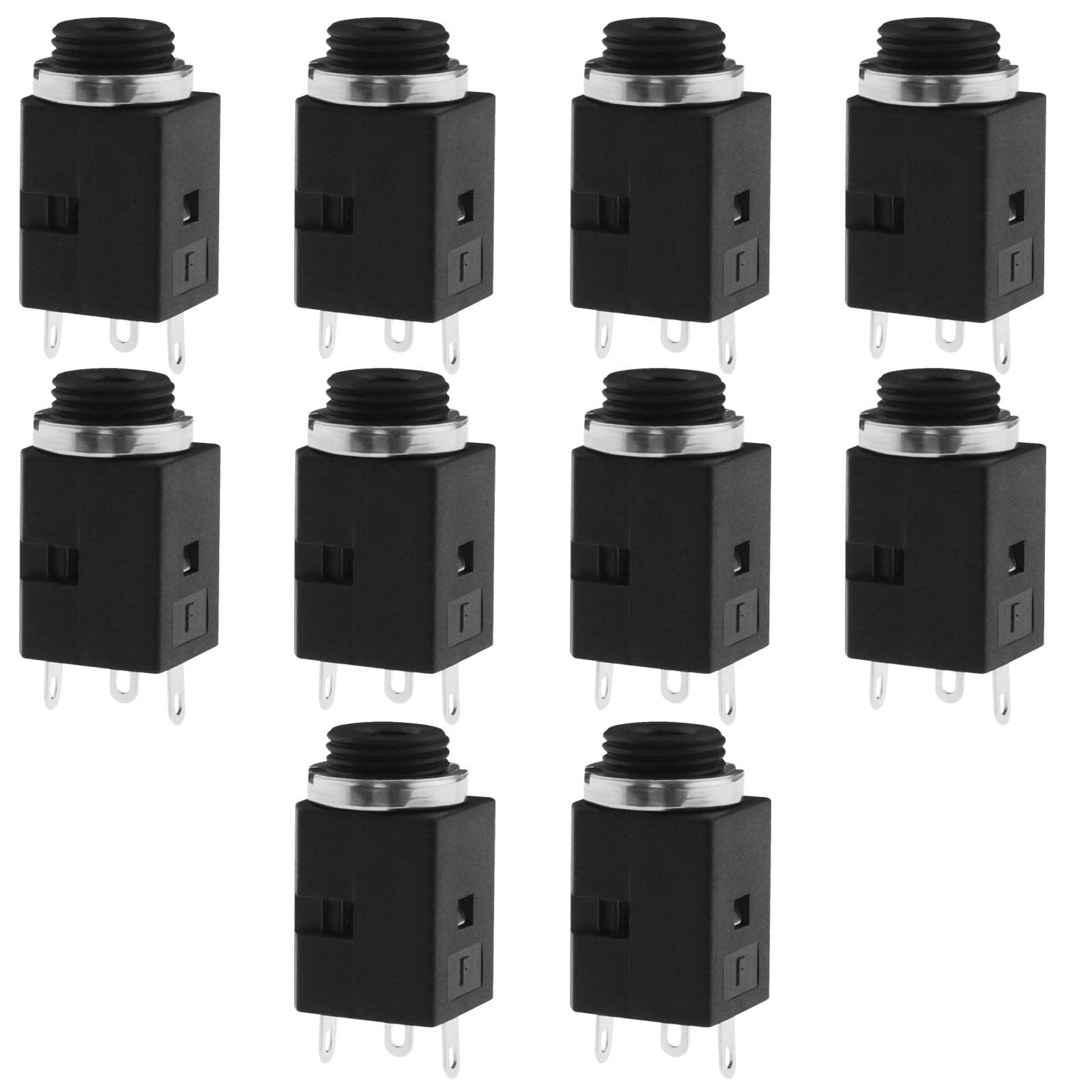 Create idea 10Pcs 3.5mm 3 Pole Stereo Jack Socket 3 Pin Female Panel Mount Connector Accessories for Household Appliances Televisions Stereo Systems stereo systems