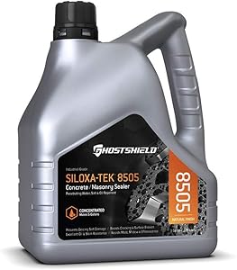 Siloxa-Tek 8505 Ultra Concentrate - 1 Gallon (Makes 5 GALLONS) Penetrating Concrete Sealer, Water, Salt & Oil Repellent