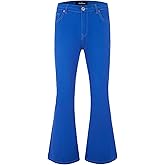 Wbestwind Men's Relaxed Stretch Vintage 60s 70s Bell Bottom Pants Fit 70s Disco Outfits Comfort Flared Retro Leg