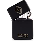 Weddingstar Custom Metal Windproof Personalized Lighter Matte Black - Diamond Emblem Monogram Engraving