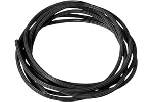 uxcell Screen Spline, 0.2" x 9.8ft Round Window Screen Repair Retainer Spline for Door Window Screens Replacement, Black