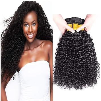 Newfeibin 12 14 16 Inch Brazilian Unprocessed Virgin Afro Kinky