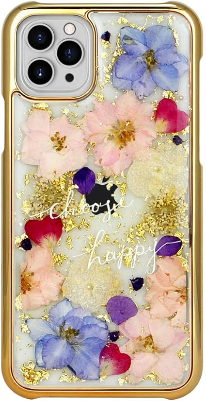 Amazon Co Jp Iphone11pro Iphoneケース ハードケース 押し花 薄型 パール Pink Tone ピンク スマホケース 携帯電話用ケース アイフォンケース Collaborn 家電 カメラ