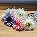 Gerbera Daisy Artificial Flowers for Farmhouse Home Decor 7 Stems Silk Daisies Flower for Wedding Bouquet Living Room Office Party DIY Decoration (White)
