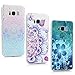 YOKIRIN Galaxy S8 Case, [3 Pcs] Shock-Absorbing Colorful 3D Totem Flower Crystal Clear Shell Super Slim Case Translucent Flexible Hard PC Defensive Protective Cover for Samsung Galaxy S8