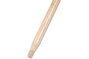Heavy-Duty Threaded End Lacquered Hardwood Broom Handle, 1 1/8" Dia. x 60 Long