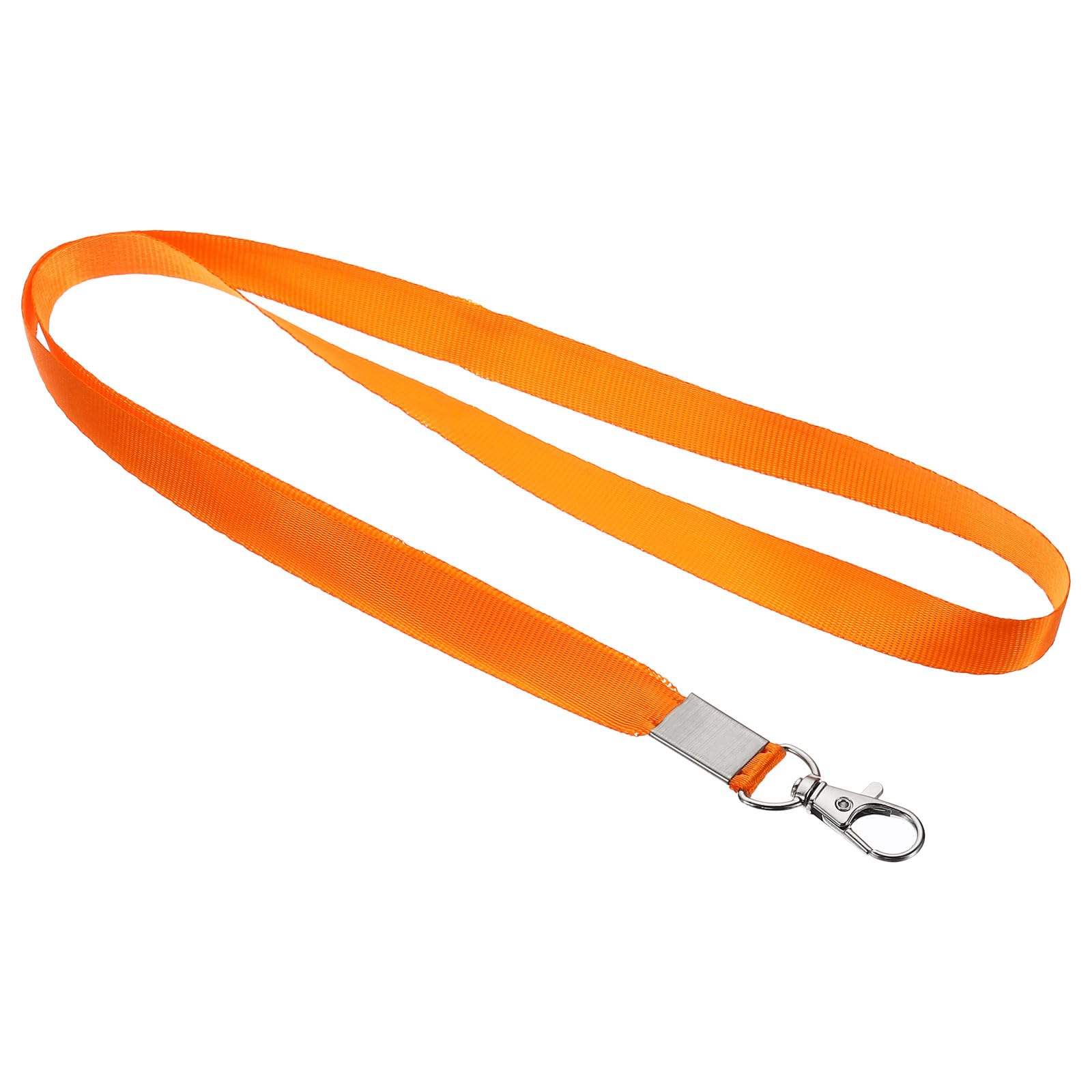 PATIKIL 17" Neck Lanyards, 50 Pack 0.6" Width Flat Strap Lanyard with Swivel Hook Clip for Name Tag Badges Holder ID Card Keys, Orange
