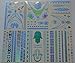 Dalin 6 Sheets Blue Silver Green Body Jewelry Temporary Metallic Tattoos Adult Temp Metallic Glitter Art Flash Tattoos Long Lasting