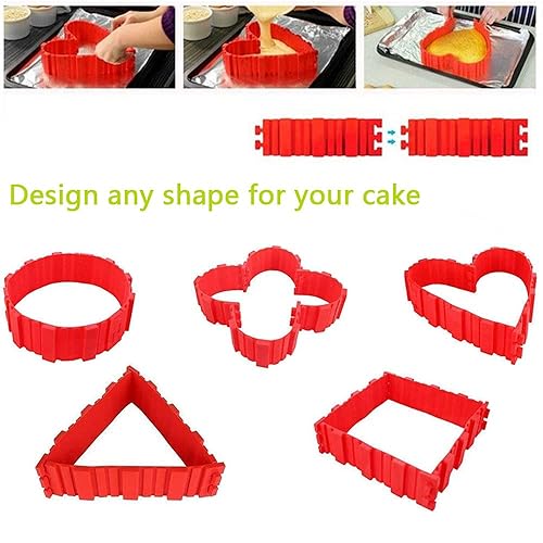 12 PCS Silicone Cake Mold Magic DIY Bake Snakes Mould Shape Tools