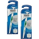 REACH Ultraclean Access Flosser + 8 Refill Dental Flosser Heads, Oral Care and Hygiene (Pack of 2)
