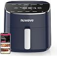 Nuwave Brio Plus Friggitrice ad aria da 8 quarti, nuova e migliorata, ultima intervento PFAS, 7 funzioni digitali da cucina a un tocco che friggere, cuocere, grigliare, disidratare
