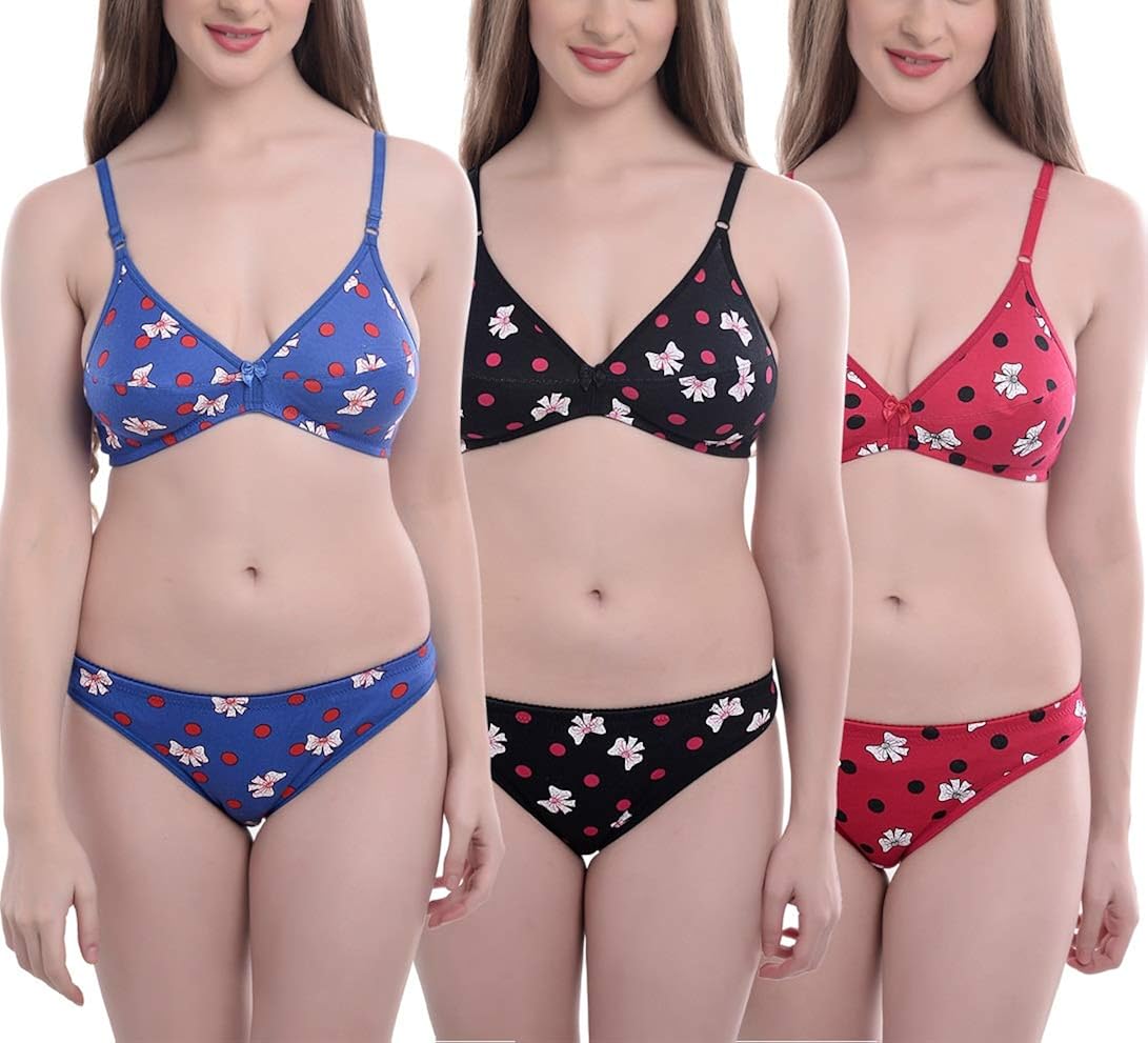 Softskin Womens Printed Soft Cotton Bra 