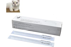 Sarbuliz Cat Urinary Catheter Sterile Feline Specific Bladder Stone Obstruc Urethral Catheters Veterinary Instrument, 5pcs 1.