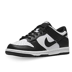 White / Black Nike GS Dunk Low