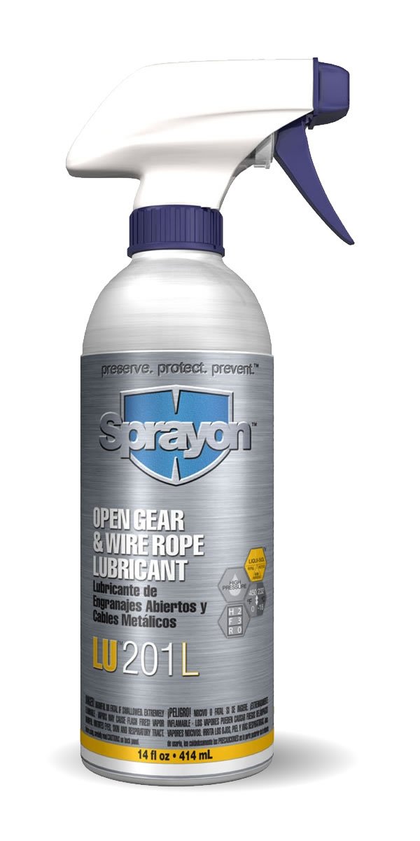 Sprayon LU201LQ OPEN GEAR & WIRE ROPE LUBRICANT 14 OZ LiquiSol