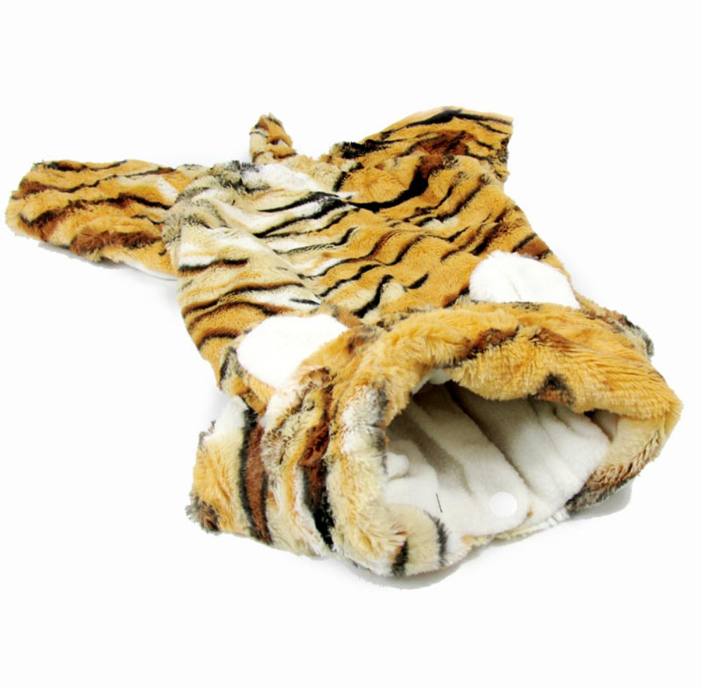 Jsdde ペット服 ペットウェア 犬 猫 かっこいい 萌え 虎 タイガー スタイル コスプレ 秋 冬 普段着 散歩 防寒 お出かけ 2サイズ M Viralix
