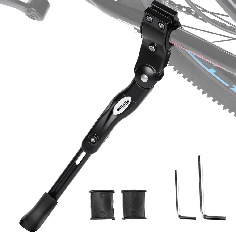 TOPTREK Bike Kickstand Aluminum Alloy Adjustable Bicycle Kickstand Rear