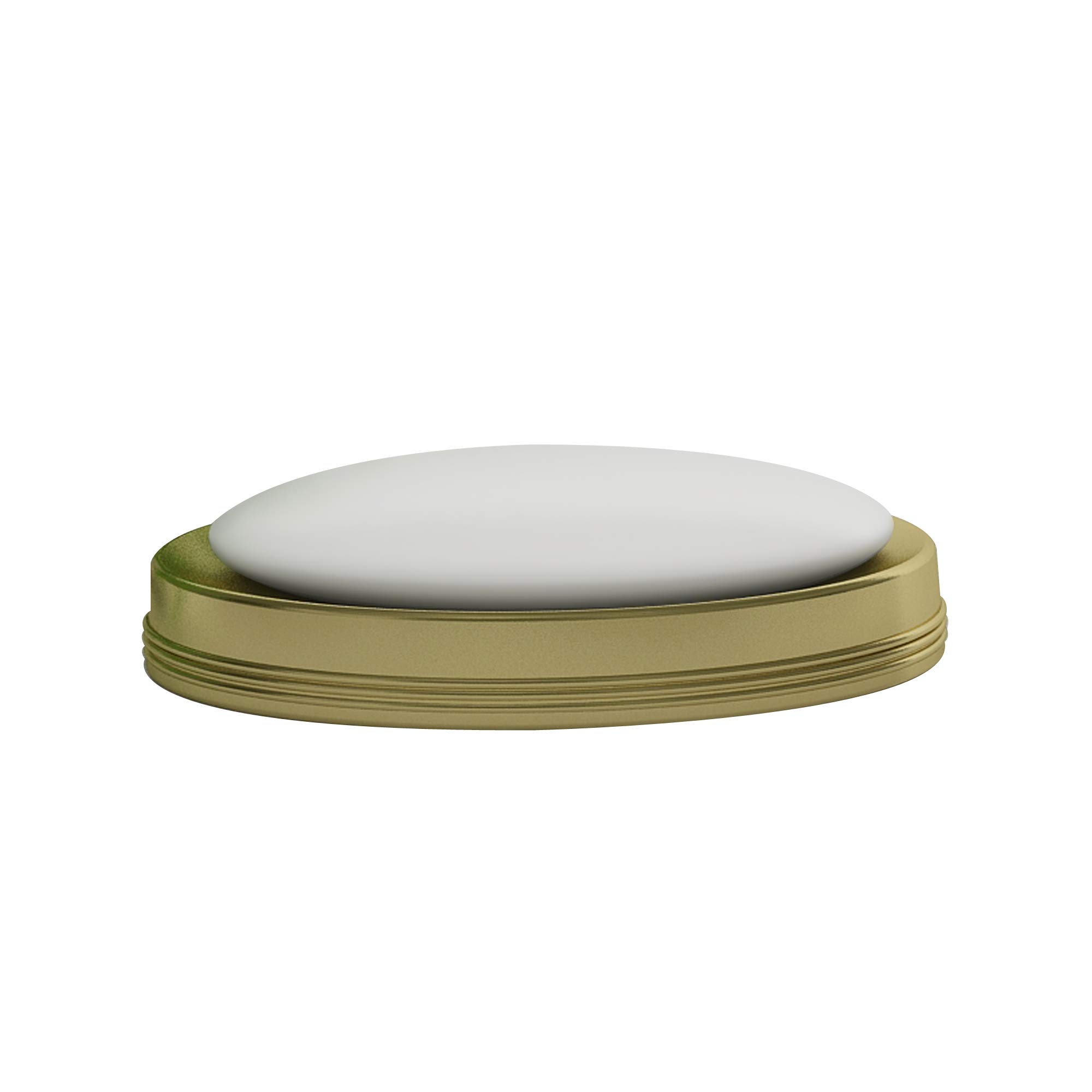 nu steel Jewel Decorative Stainless Steel Dish Tray for Bathroom Vanities, Countertops, Pedestals, Kitchen Sink-Store Hand Soap, Pumice Bars, Sponges, Scrubbers, Metal, Rich Gold Finish