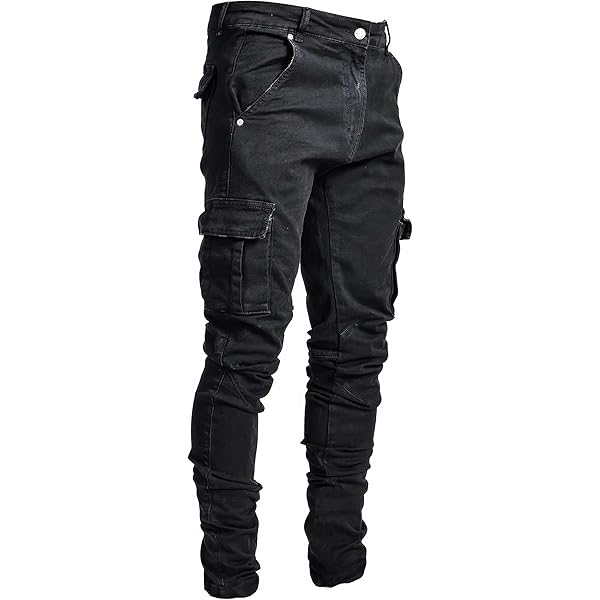 Men's Stacked Loose Straight Leg Jeans Fashion Casual Hip