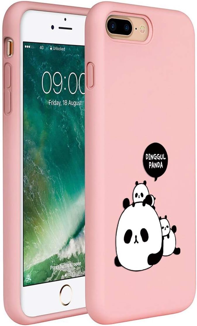 Coque Silicone IPhone 8 Plus/7 Plus Avec Cordon Lanyard 160 Cm - Motif Marbre Blanc, Anti-choc, Réglable