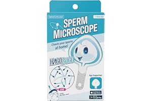 HAGOBOGO Sperm Microscope | at-Home Sperm Observation | Single-Use Male Wellness Device | Sperm Kit | Sperm Test | Compact Optical Microscope for Reproductive Health Awareness