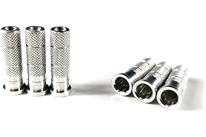 Hosolee 36 Pack / 72 Pack Archery Aluminum Inserts with OD 7.40mm for ID 6.20mm/.244inch Arrows Shafts