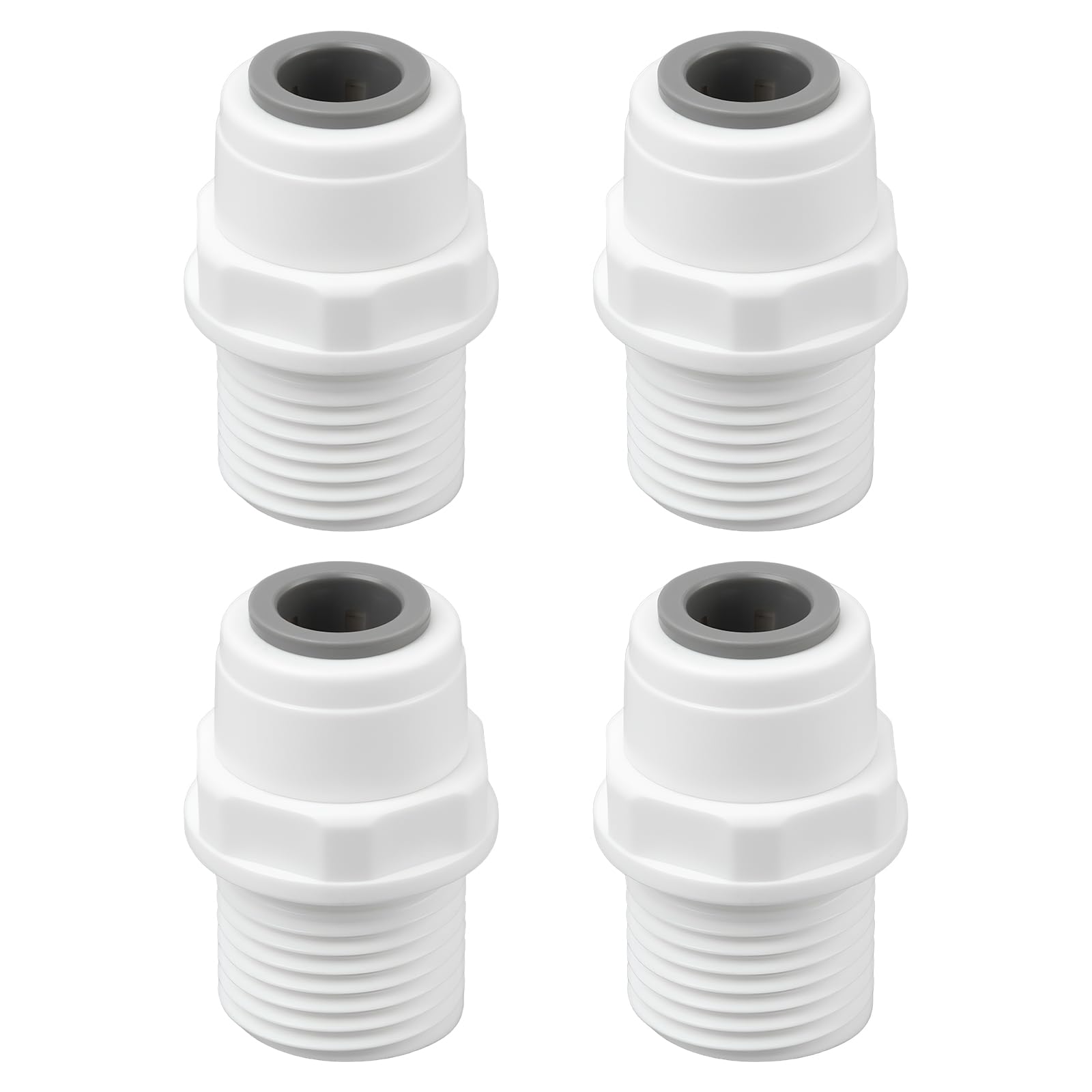 SG Store 4pcs 10mm to 1/2" BSPT Male Push Fit Connectors Replace PM011004E for RV Pipe System