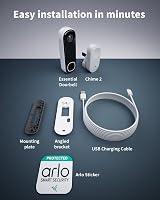 Arlo Security 2K Wireless Video Doorbell Camera & Chime view 6