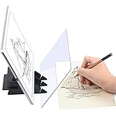 Yuntec Optical Drawing Board Portable Image Drawing Board | Tracing Drawing Projector Painting Board Sketching Tool with PMMA Lens for Beginners, Artists (7.9&rdquo; x 5.3&rdquo;) - Small