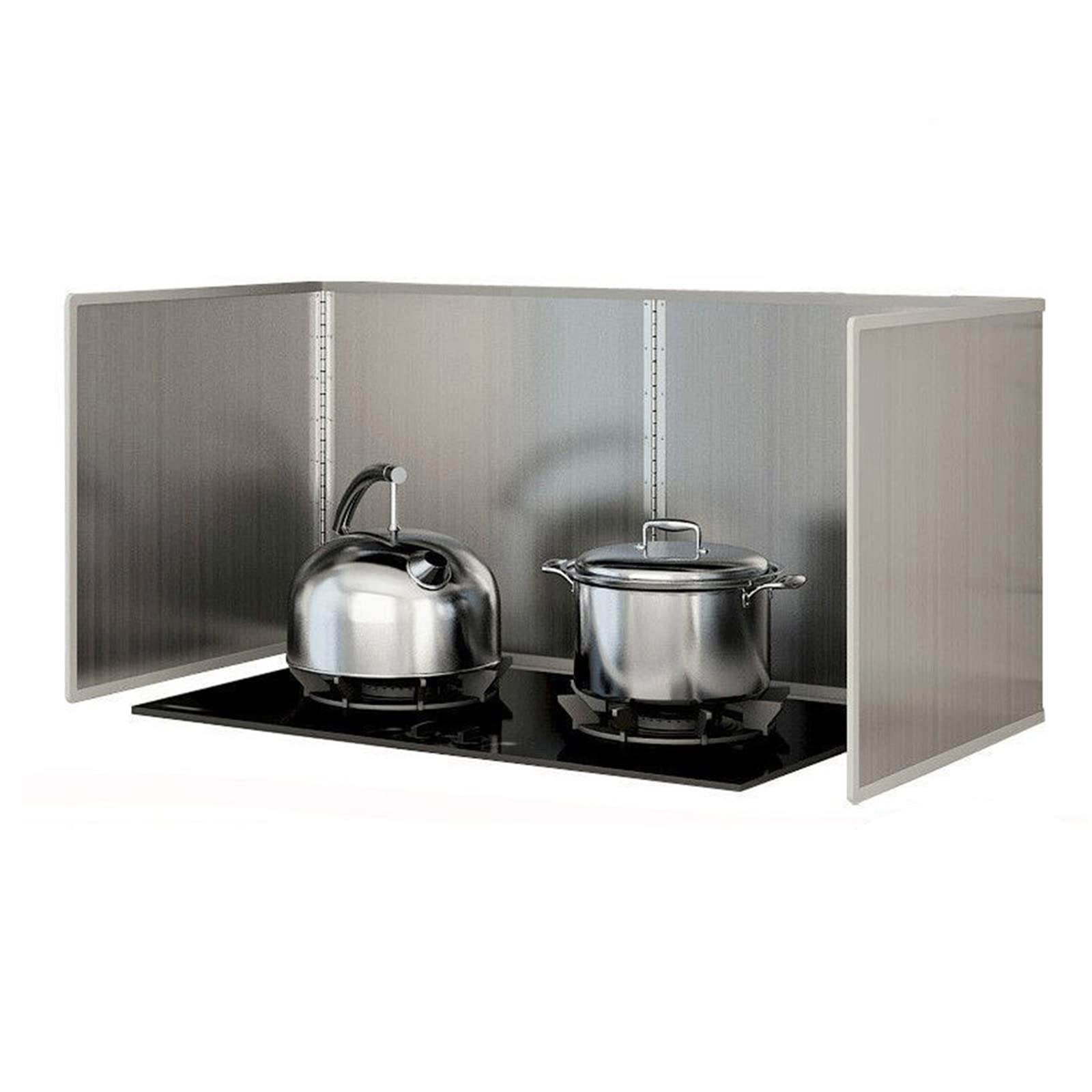 Splatter Guard for Stove Top Stainless Steel Oil Splatter Guard Foldable Splash Guard Oil Splash Guard Anti Splatter Shield Grease Splatter Screen Frying Splatter Guard Stove Guard