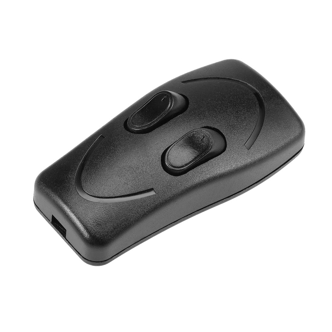 sourcing map Inline Cord Switch AC 250V 1A Duplex On-Off Feed-Through Rocker Switch for Bedroom Table Lamp Desk Light, Black