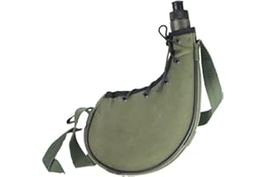 800ml Outdoor Military Canteen Water Bottle with Belt and Cover Army Style Water Bottle Camo Canteen for Camping,Hiking,Climb