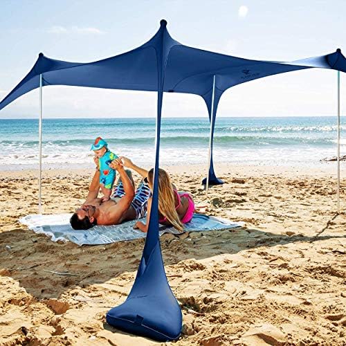 SUN NINJA Pop Up Beach Tent Sun Shelter 