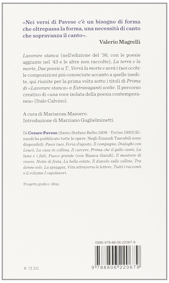 Le Poesie Amazon It Pavese Cesare Masoero M Libri