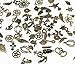 IBS Wholesale 120 Gram in Bulk Mixed Antique Bronze Necklace Pendants Bracelet Charms for DIY Crafting and Beading & Jewelry Making