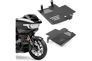 ZYTIGHTER Motorcycle Black Skid Plate Lower Engine Chassis Guard Protection for Harley Touring CVO Road Glide FLTRXSE,FLTRX,FLTRXSTSE,Street Glide FLHX,CVO Street Glide Special FLHXSE 2023 2024 2025 Aluminum