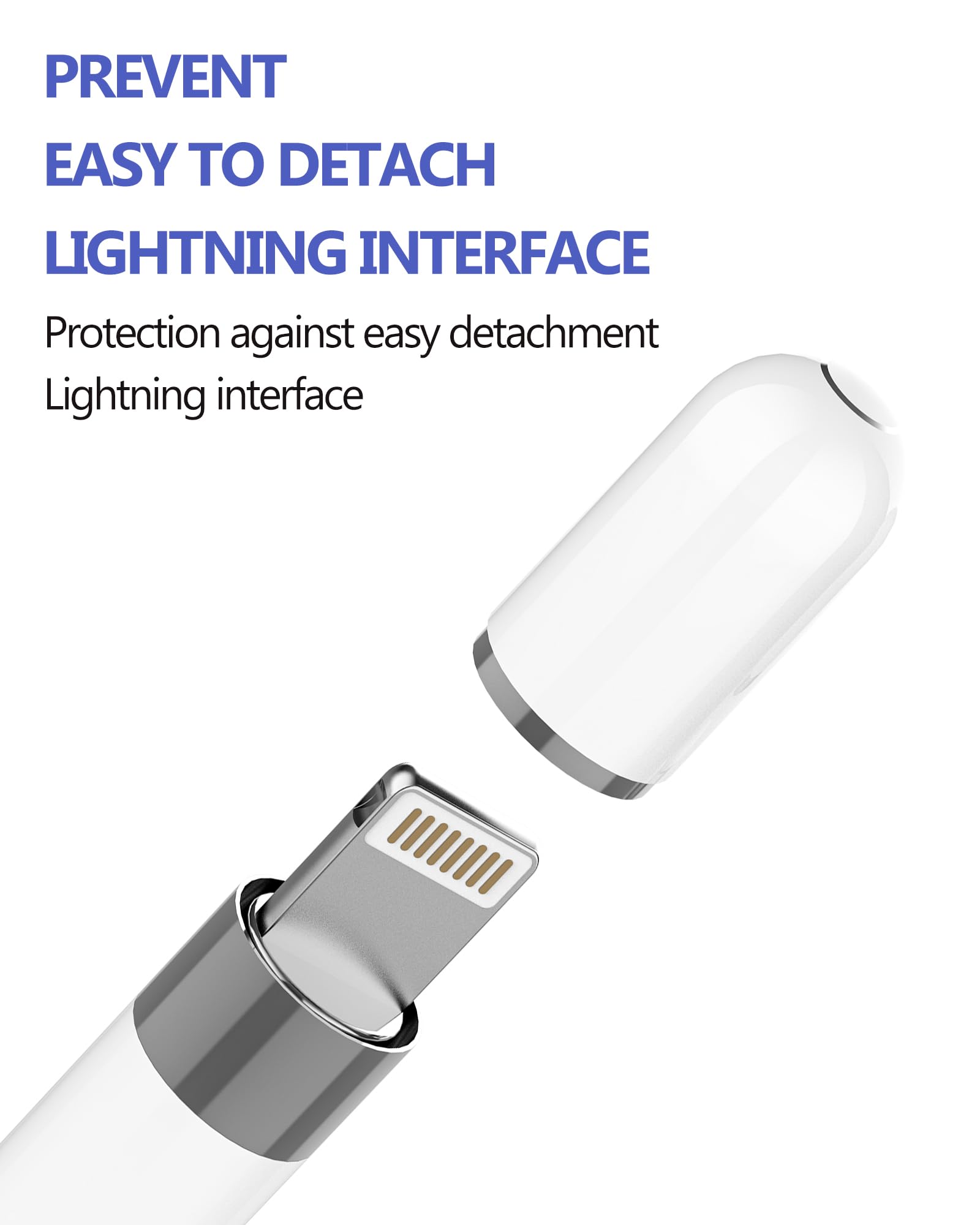 HOYULLI Apple Pencil Cap(4 Pack) Top Magnetic Adapter 1st Generation Caps Accessories First Gen Stylus Pen Replacement Accessory Compatible for IPad 6 7 8 9 10th,12.9 Inch IPad Pro 1 10th, 10.5 Inch