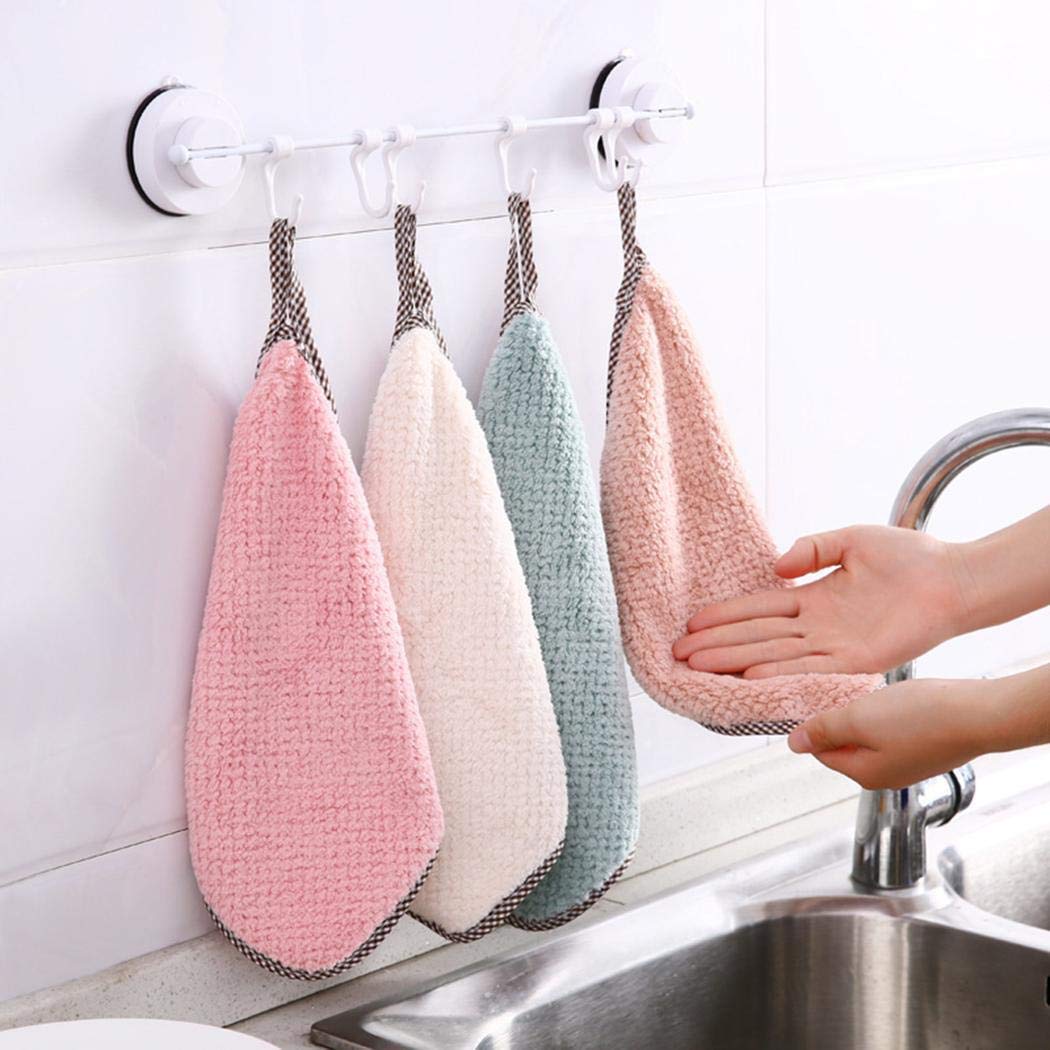 yagot Straccio da Cucina dishcloths Doppio Lato Coral Fleece Dish Lavaggio Panno di Pulizia Asciugamano Rag Wipe Straccio Assorbente Casa