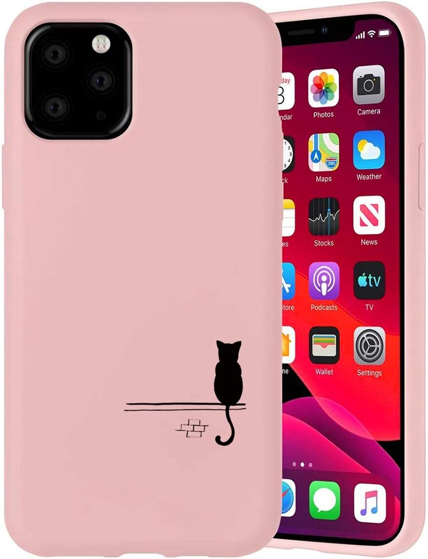 Pnakqil Custodia Apple iPhone 11 PRO Max Cover in Rosa,Custodia Apple