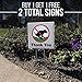 Oakley Graphics 2 Signs, No Pooping, Dog Poop Yard Sign, Thank You (Original (6