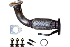 Compatible with 2003-2007 Honda Accord 2.4L | Stainless Steel Direct Fit Flex Pipe | 2.4L Models ONLY | EPA Compliant & Oem Q