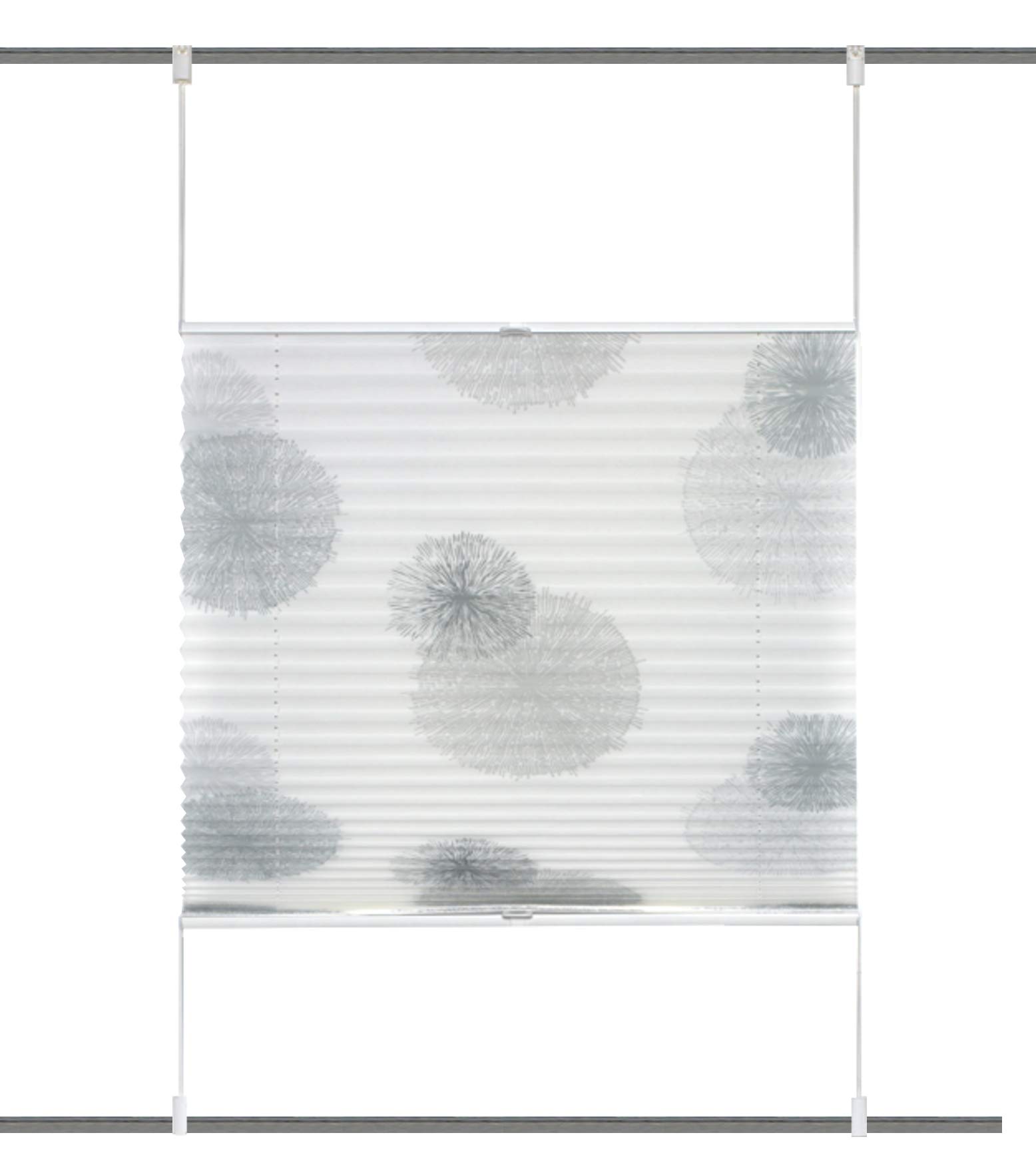 Home Fashion Rawlins UP & Down Pleated Blind, Stone, 210 X 70 CM