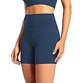 CLIMB DEER Women's 4"/ 6" Gym Biker Shorts, Spandex Athletic Workout High Waisted Yoga Shorts
