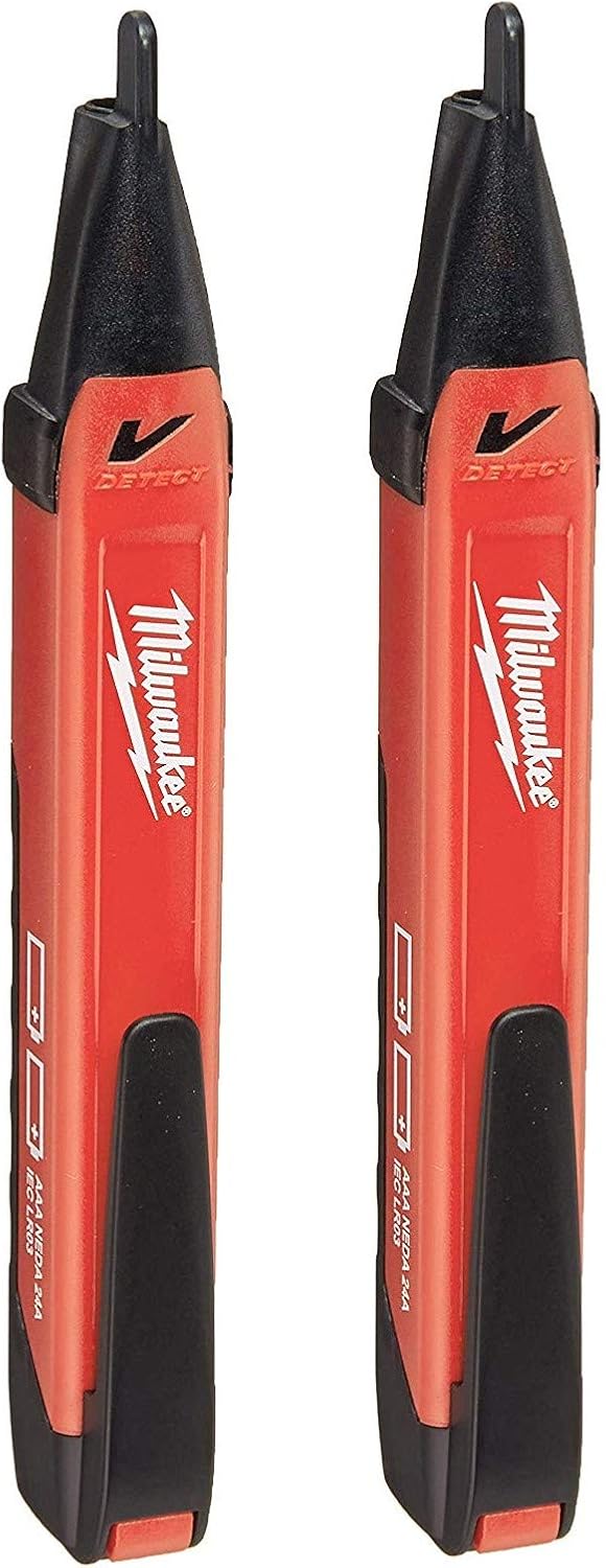 Milwaukee 220220 Voltage Detector with LED Light, 2 Pack Inspection