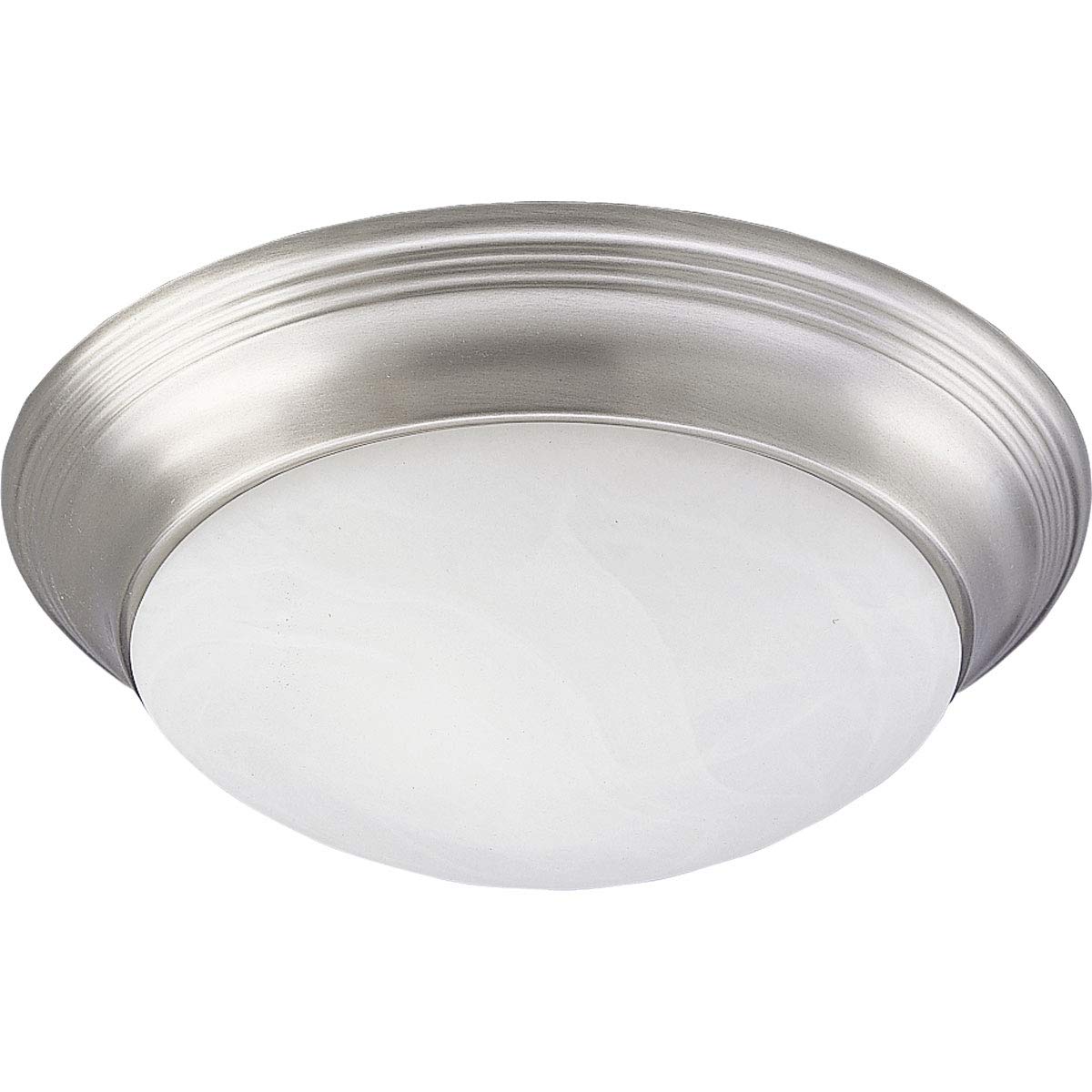 Best Progress Lighting 3-Light Brushed Nickel Flushmount