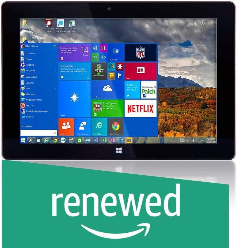 10'' Windows 10 by Fusion5 Ultra Slim Design Windows Tablet PC - 32GB Storage, 2GB RAM - Complete with Touch Screen, Dual Camera, Bluetooth Tablet PC (Renewed)