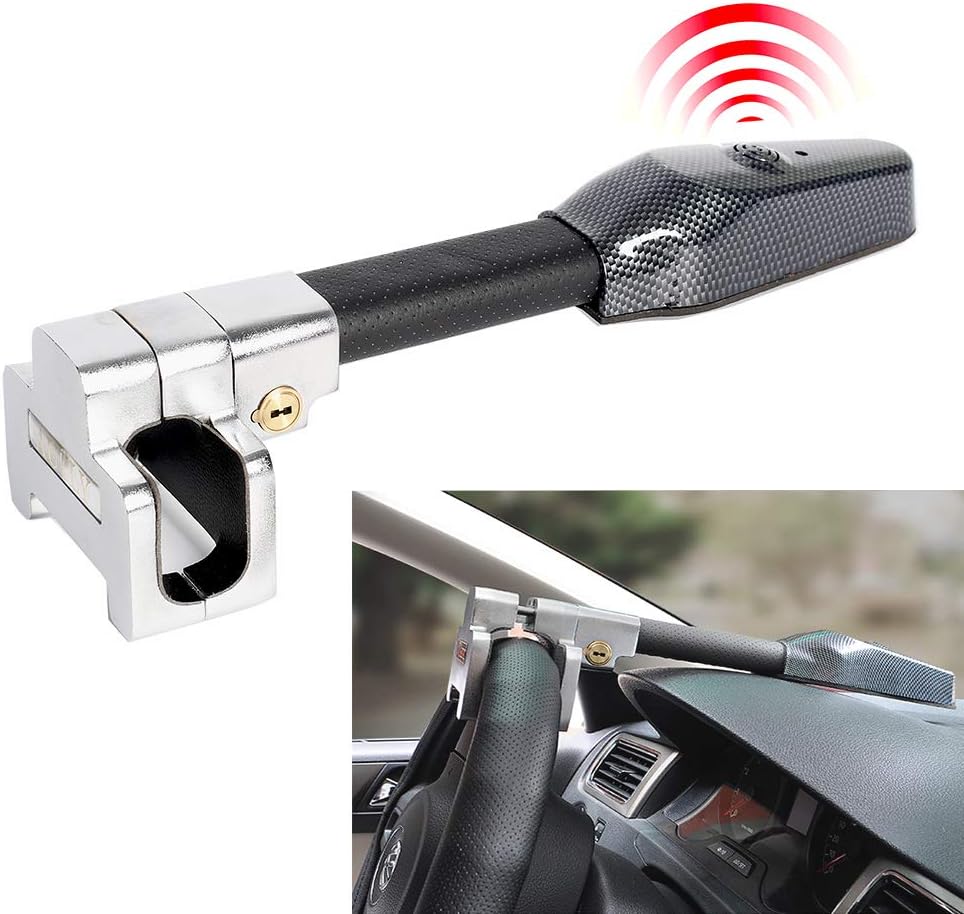Super Saturday Krtopo Car Steering Wheel Lock With Alarm Auto Antitheft