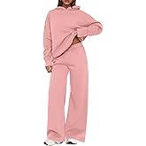PRETTYGARDEN Womens Sweatsuits 2 Piece Set 2026 Casual Winter Long Sleeve Hoodie Loose Wide Leg Sweatpants Fall Tracksuit