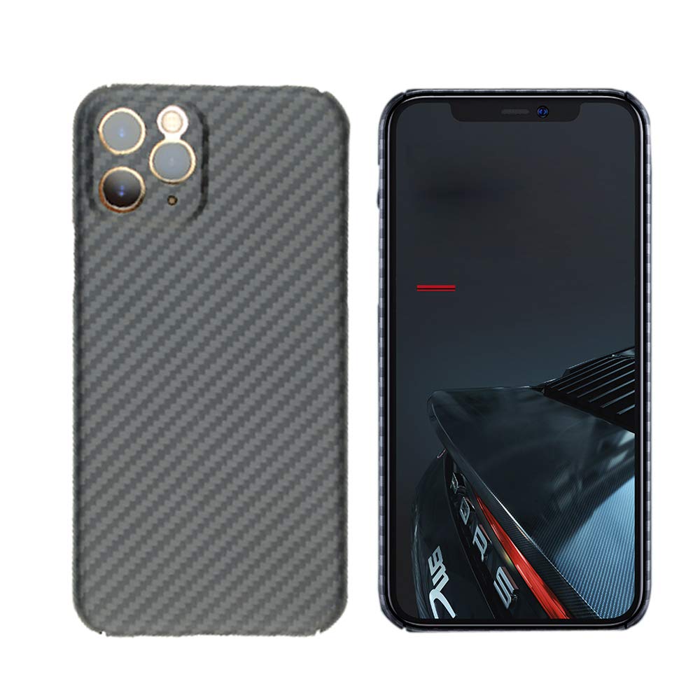 Carbon Fiber Slim Case Compatible with iPhone11 Pro 5.8", Real Carbon Fiber Minimalist Strongest Protect Case Cover for iPhone 11Pro Support Wireless Charging