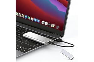 4TB Portable Solid-State Drive, USB 32.0 to Type-C External Computer Drive, for PC, Mac, Gaming Consoles & Storage，Silvery